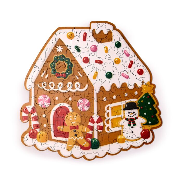 Houten puzzel Gingerbread House
