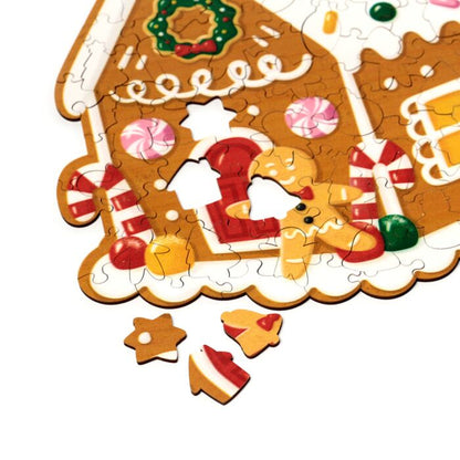 Houten puzzel Gingerbread House