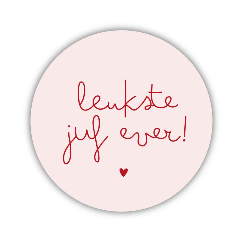 Set onderzettertjes Juf