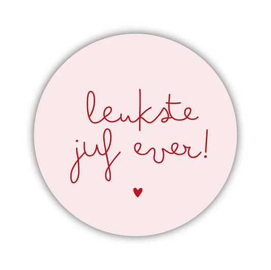 Set onderzettertjes Juf