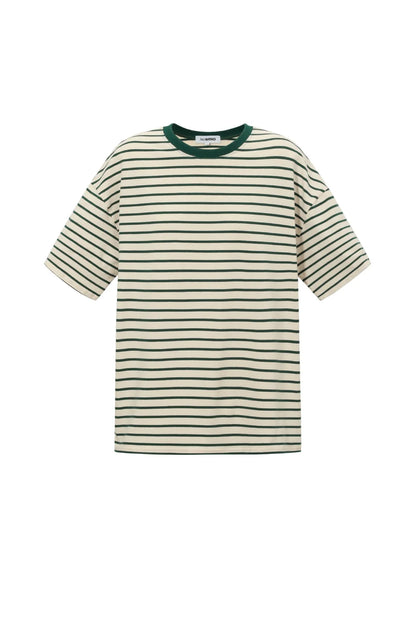 T-shirt streepjes groen