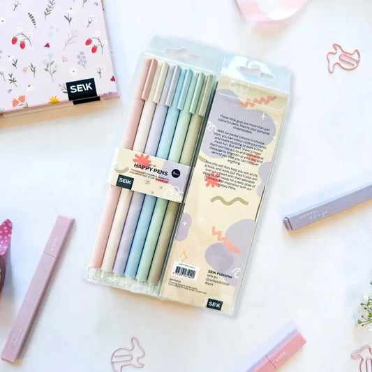 Set pennen pastelkleuren