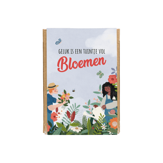Blossombs - Geluk is een tuintje vol bloemen (mini)