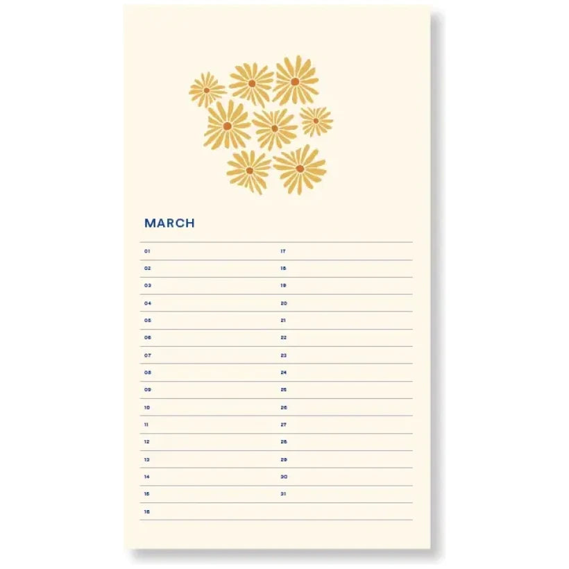 Verjaardagskalender Flowers