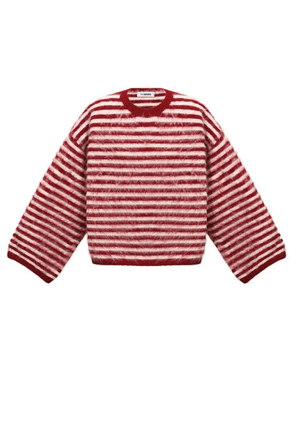 Gestreepte trui rood