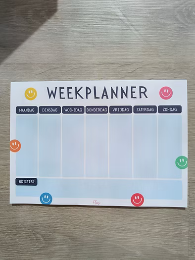 Weekplanner Smiley