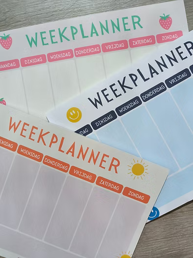 Weekplanner Zonnetje