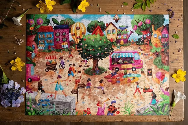 Puzzel Place des Fleurs