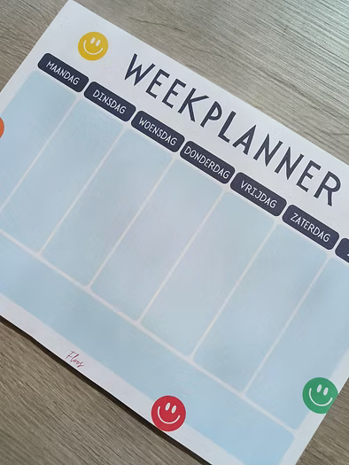 Weekplanner Smiley