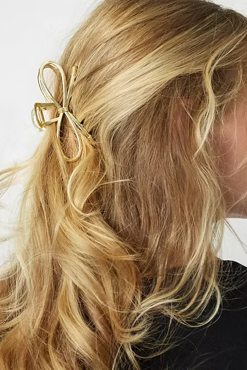 Haarspeld strik goud