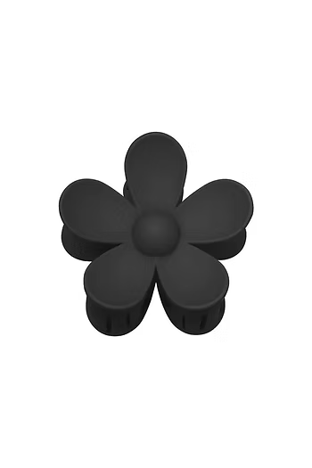 Haarspeld bloem zwart