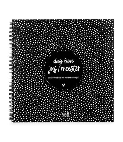 Afscheidsboek juf/meester