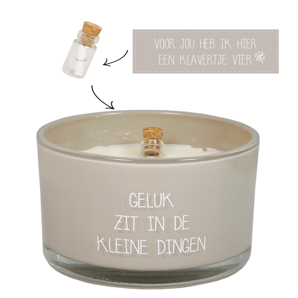 Geurkaars Flesje Geluk