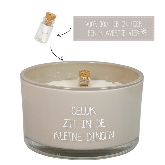 Geurkaars Flesje Geluk