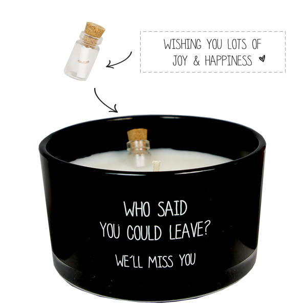 Geurkaars Flesje Miss you