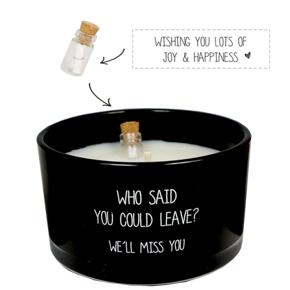 Geurkaars Flesje Miss you