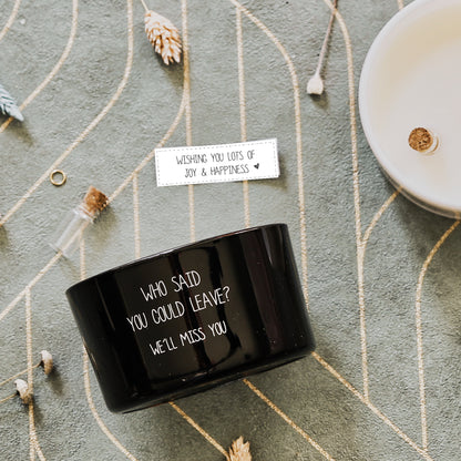 Geurkaars Flesje Miss you