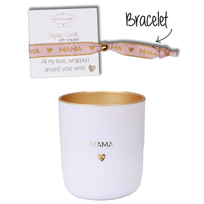 Geurkaars (met armbandje) Mama