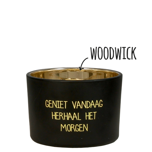 Geurkaars Geniet vandaag, herhaal morgen