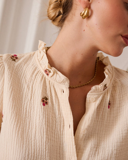 Tetra blouse bloemetjes