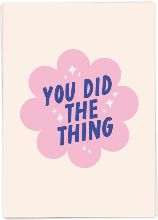 Did the thing - Kaart Blanche