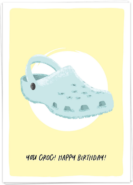 Croc birthday - Kaart Blanche