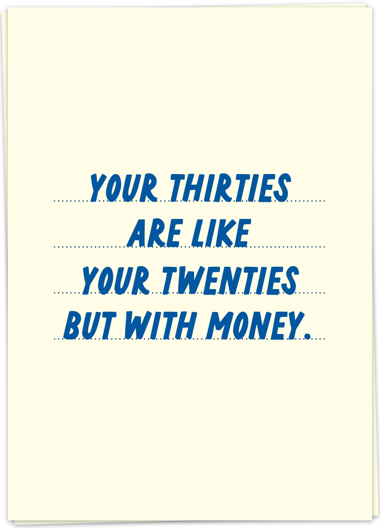 Twenties with money - Kaart Blanche