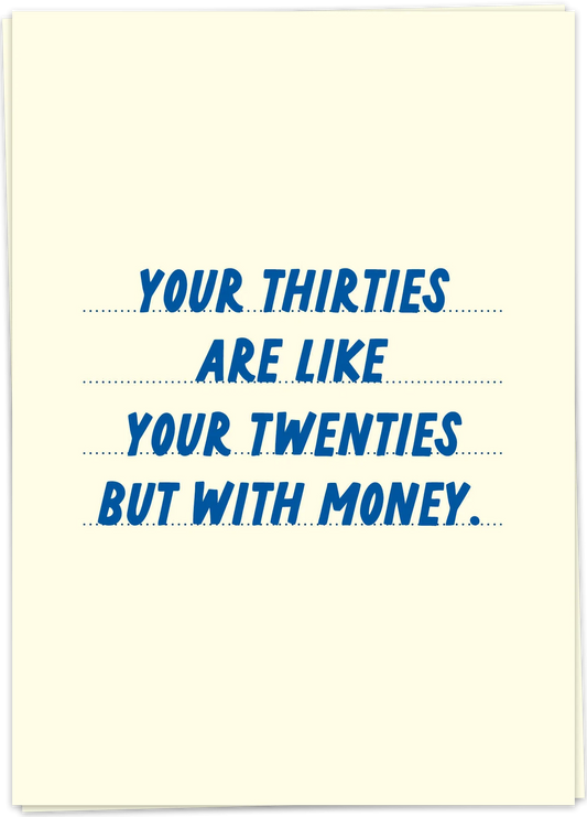 Twenties with money - Kaart Blanche