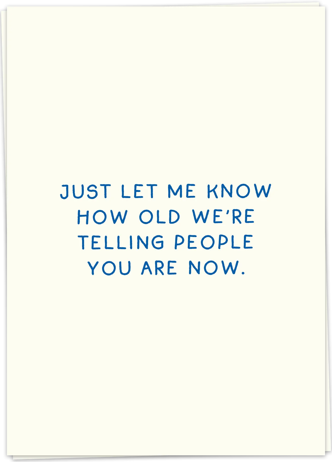 How old - Kaart Blanche