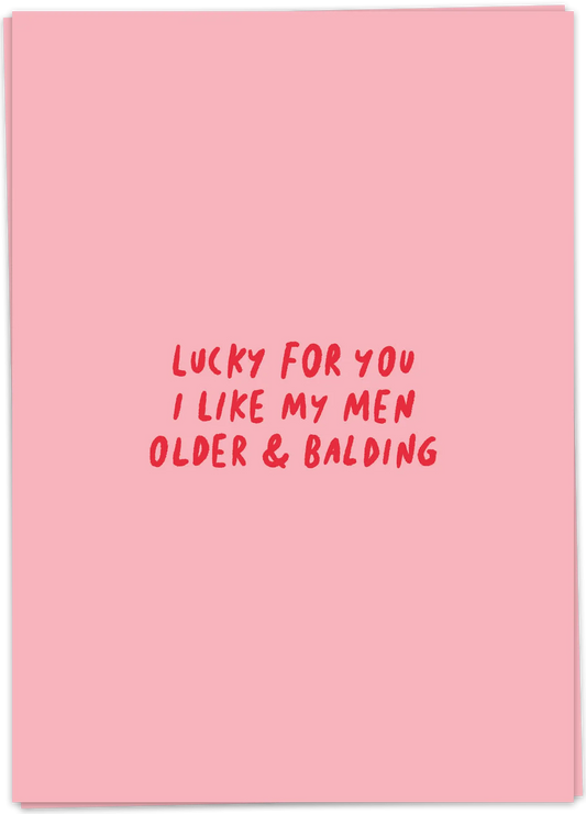 Older & balding - Kaart Blanche
