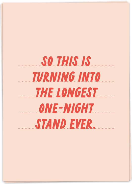 One night stand - Kaart Blanche