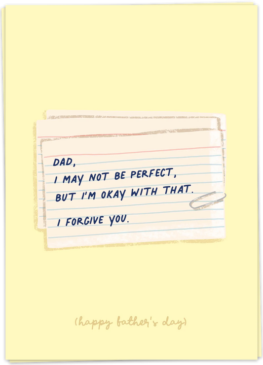 Not perfect Dad - Kaart Blanche