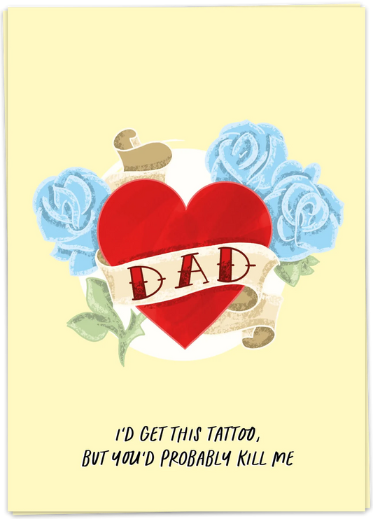 Dad tattoo - Kaart Blanche
