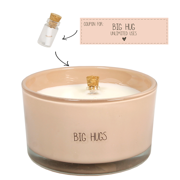Geurkaars Flesje Big hugs