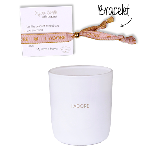 Geurkaars (met armbandje) J'adore