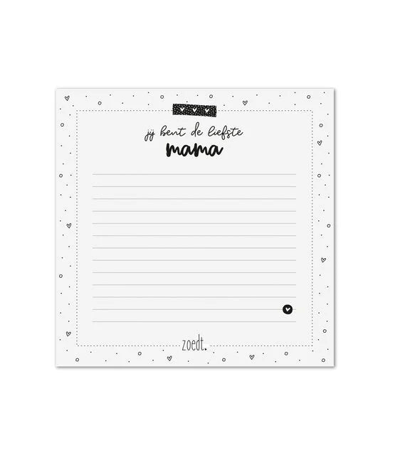Notitieblokje mama