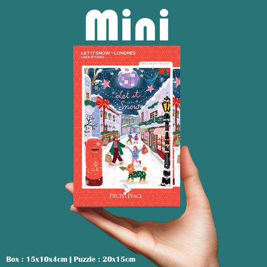 Mini puzzel Let it snow