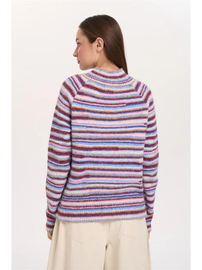 Gestreepte trui blauw