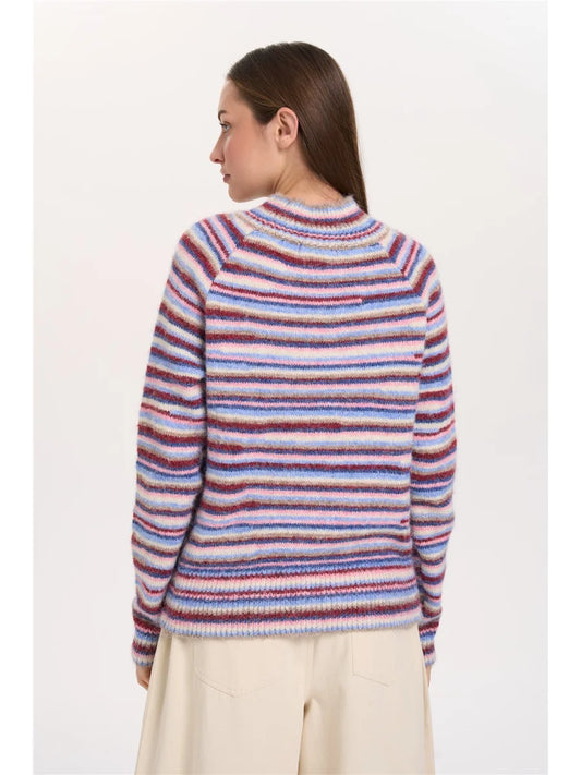 Gestreepte trui blauw