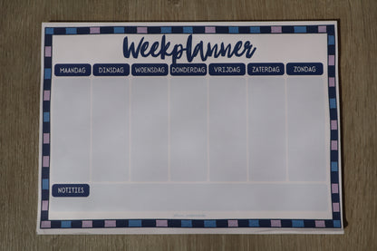 Weekplanner Blue Mix