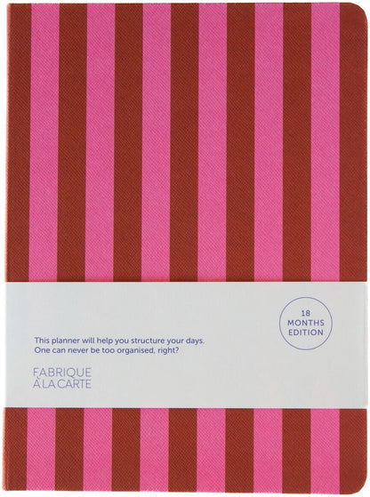 Schoolagenda 26/27 Stripes Pink