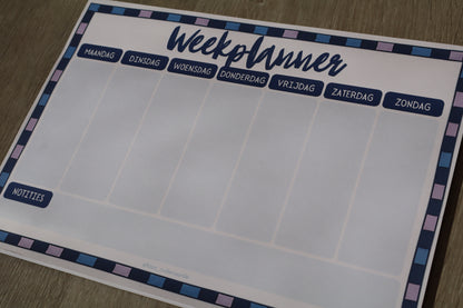 Weekplanner Blue Mix