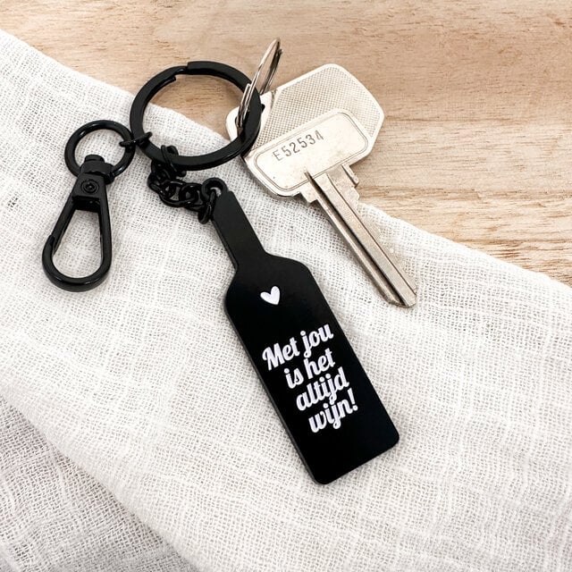 Sleutelhanger Wijn