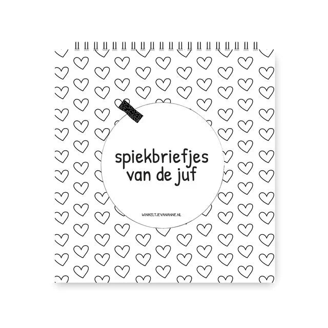 Spiekbriefjes van de juf