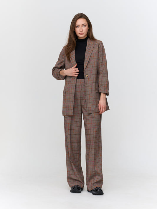 Geruite broek