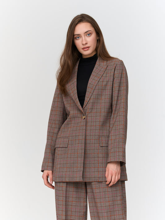 Geruite blazer
